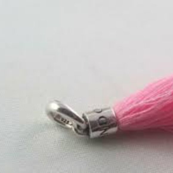 Pandora Pink Tassel Charm For Purse, Bag, Keychain (FS12) - Picture 2 of 4